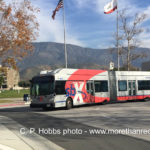 sbX bus at Cal State University San Bernardino